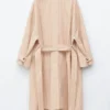 Trench oversize gessato